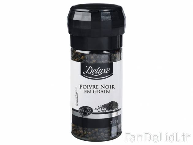 Moulin de poivre noir en grains , prezzo 5.99 € per 200 g, 1 kg = 29,95 € EUR. ...