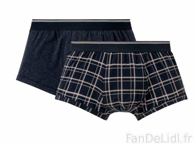 Boxers , le prix 4.99 € 
- Ex. 95 % coton et 5 % élasthanne (LYCRA®).
- Lot ...