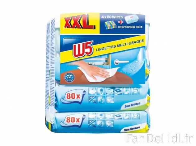 4 paquets de lingettes multi-usages , prezzo 5.97 € per 5 L au choix 
- Le lot ...