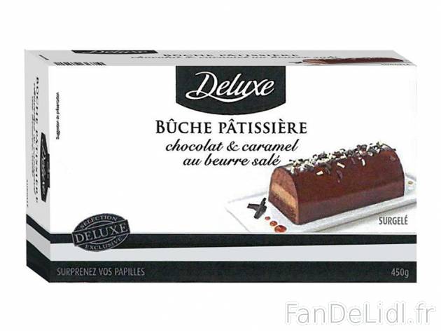 Bûche pâtissière chocolat et caramel au beurre salé , prezzo 5.99 € per 450 ...