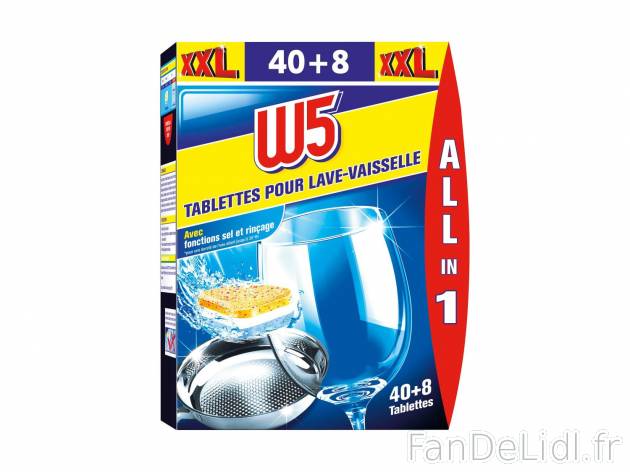 48 tablettes pour lave-vaisselle , prezzo 3.59 € per 912 g 
- 40 tablettes + ...