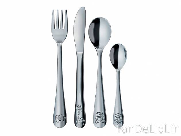 4 couverts enfant , prezzo 3.49 € per Le set au choix 
- Set de qualité en acier ...