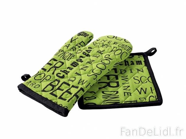 Manique et gant de cuisine , prezzo 2.99 € per Le set au choix 
-      2 pièces