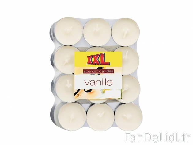 24 bougies chauffe-plat parfumées , prezzo 0.99 € per 24 bougies au choix 
- ...