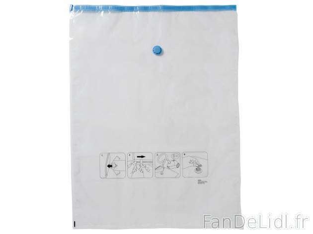 Housse de rangement sous-vide , le prix 2.99 € 
- Produit réutilisable
- Aspiration ...