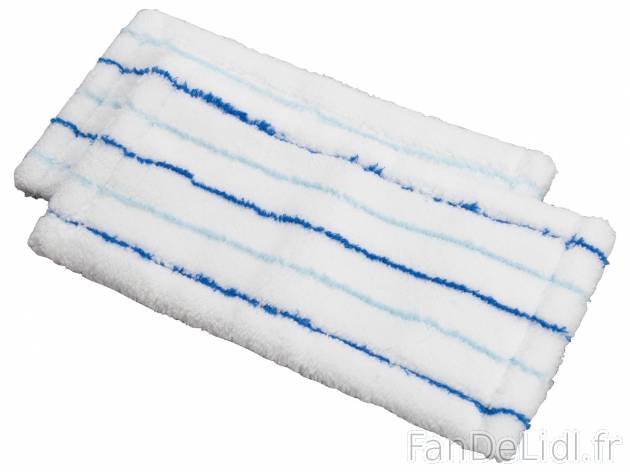 Housses de rechange pour balai plat , le prix 2.99 € 
- Pour un nettoyage humide ...