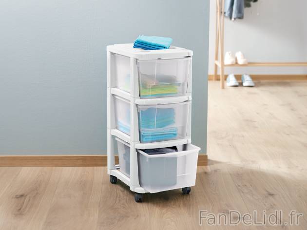Tour de rangement à tiroirs , le prix 14.99 € 
- Env. 29 x 65 x 38 cm (l x h ...