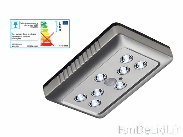 Lampe LED avec détecteur , prezzo 6.99 € per L&apos;unité au choix 
- Fonctionne ...