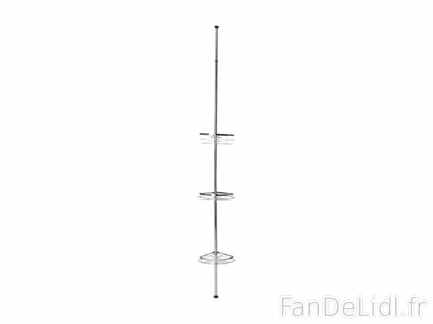 Étagère de douche télescopique Miomare , le prix 19.99 € 
- Env. 25,5 x 123-260 ...