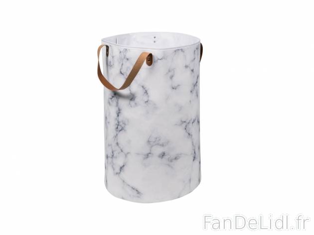 Panier à linge , le prix 9.99 € 
- Pliant pour un encombrement minimal
- Dimensions ...