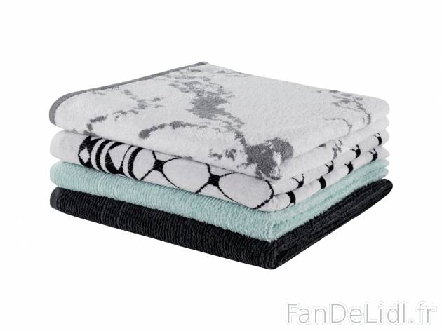 Serviette de douche en éponge , le prix 6.99 € 
- 100 % coton
- Env. 70 x 140 ...