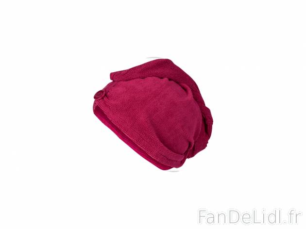 Serviette-turban en éponge , le prix 2.99 € 
- Env. 60 x 20 cm.
- Ex. 90 % ...