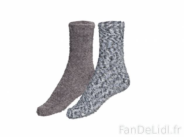 Chaussettes douces femme , le prix 2.99 € 
- Du 35-38 au 39-42 selon modèle.
- ...