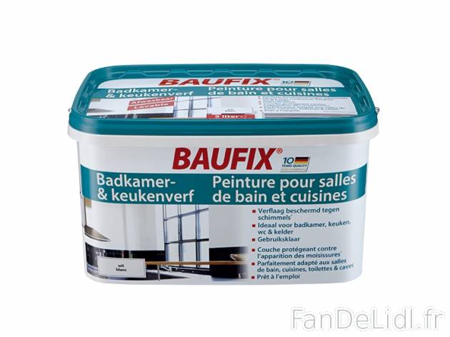 Peinture pour pièces humides , prezzo 11.99 € per Le pot de 5 L, Soit 1 L = 2,40 ...