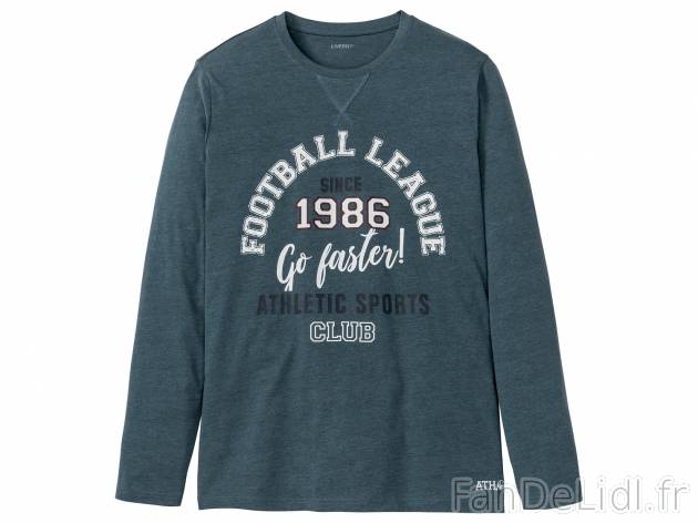 T-shirt de nuit homme , le prix 3.99 € 
- Ex. 58 % coton et 42 % polyester selon ...
