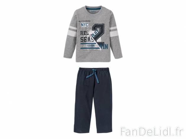 Pyjama garçon ou fille , le prix 5.94 € 
- 100 % coton
- Coloris au choix chez ...