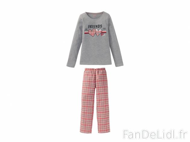 Bas de pyjama homme ou femme , le prix 5.94 € 
- Ex. Haut 90 % coton et 10 % ...