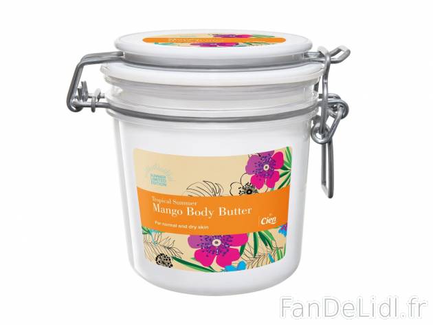 Crème pour le corps , prezzo 3.99 € per 400 ml au choix 
- Au choix : mangue ...