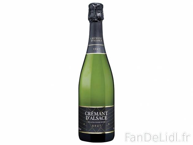 Crémant d&apos;Alsace Brut AOP , prezzo 4.99 € 
- Température optimale ...