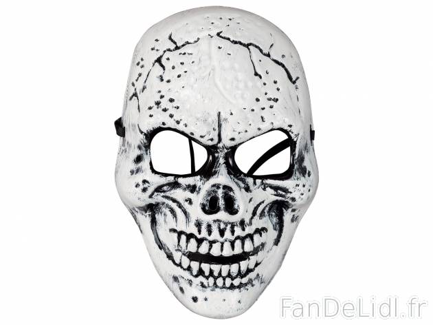 Masque d’Halloween , le prix 2.49 € 
- Taille unique.
- Ex. Plastique
- 4 ...