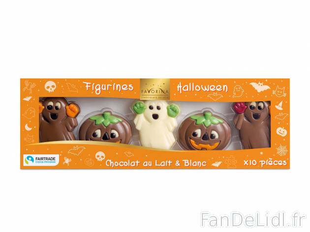 Figurines dHalloween en chocolat en vente , le prix 2.49 &#8364; 

Caractéristiques

- ...