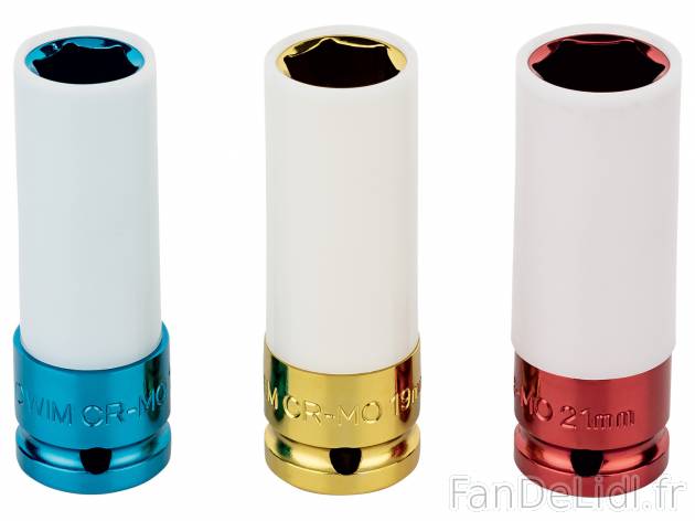 Douilles pour clé à choc , le prix 11.99 € 
- En acier chrome-molybdène
- ...