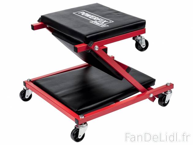 Chariot de mécanicien & tabouret d’atelier , le prix 29.99 € 
- Surfaces ...
