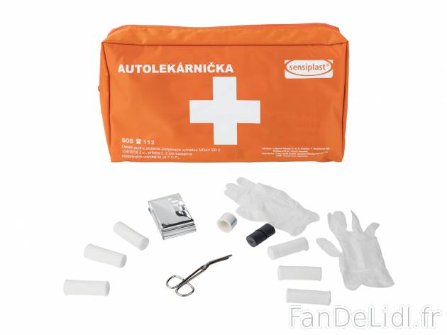 Trousse de premiers secours pour voiture , le prix 5.99 €