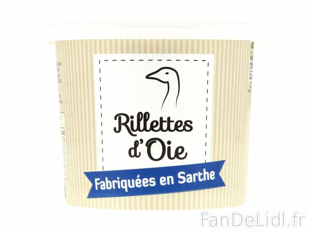Rillettes , le prix 1.89 € 
- Au choix : oie ou canard
Caractéristiques

- ...