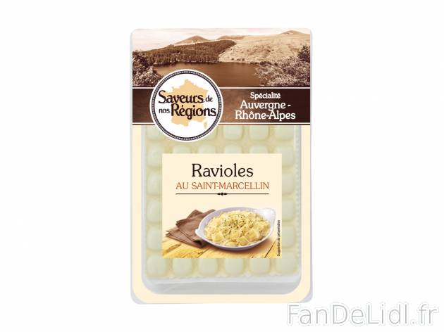 Ravioles au Saint-Marcellin , le prix 1.99 € 

Caractéristiques

- Transformé ...