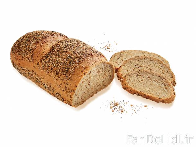 Pain spécial graines céréales , le prix 1.59 € 
- Cuit sur place
- Dans les ...