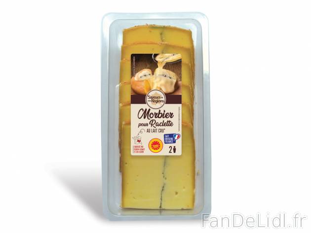 Raclette au Morbier AOP , le prix 2.89 € 
- En tranches
Caractéristiques

- ...