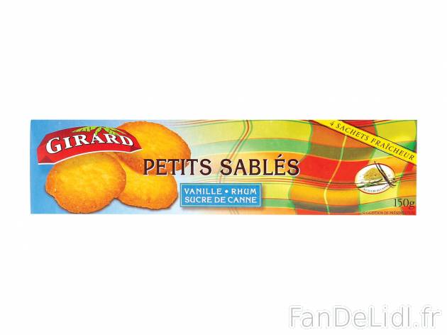 Petits sablés vanille-rhum , le prix 0.99 &#8364;