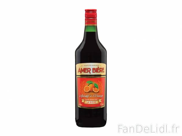Amer bière , le prix 4.99 &#8364;  
-  15 % Vol.