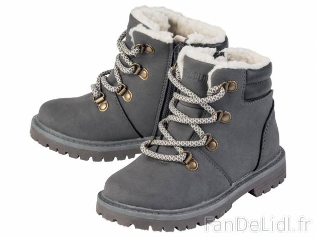 Chaussures montantes garçon , le prix 12.99 € 
- Ex. dessus polyuréthane, doublure/semelle ...