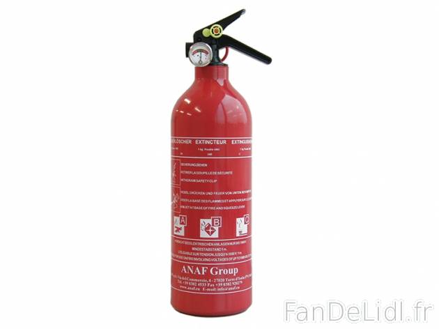 Extincteur avec manomètre , prezzo 9.99 € per L&apos;unité 
- A haute capacité ...