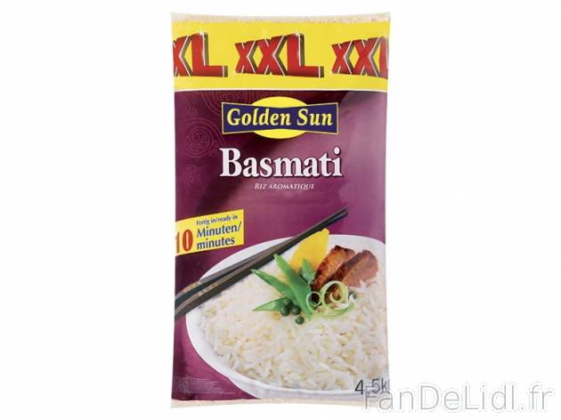 Riz basmati , prezzo 5.49 € per 4,5 kg, 1 kg = 1,22 € EUR. 
- Prix normal pour ...