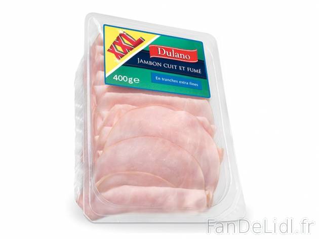 Jambon cuit et fumé ou poitrine de dinde cuite et fumée , prezzo 2.99 € per ...