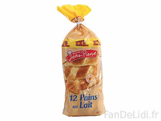 12 pains au lait pur beurre , prezzo 0.99 € per 480 g, 1 kg = 2,06 € EUR. 
- ...