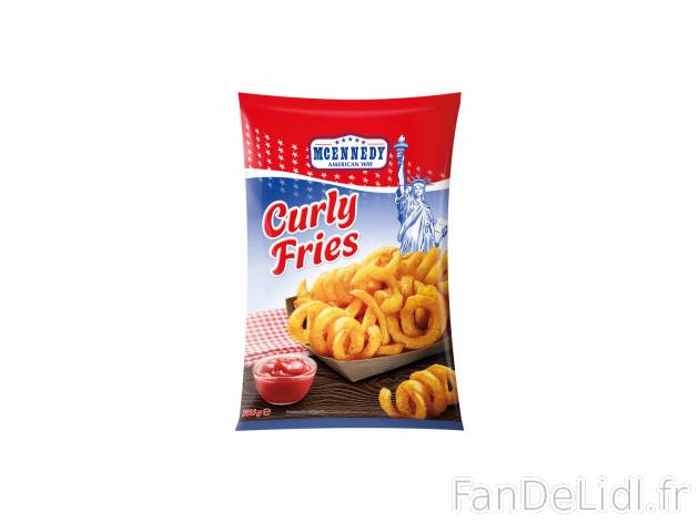 Frites spirales , le prix 1.49 €  

Caractéristiques

- surgelées
