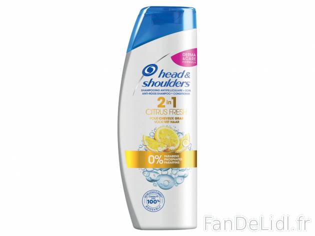 Head & Shoulders shampooing 2 en 1 , le prix 3.44 € 
- Le shampooing de 380 ...