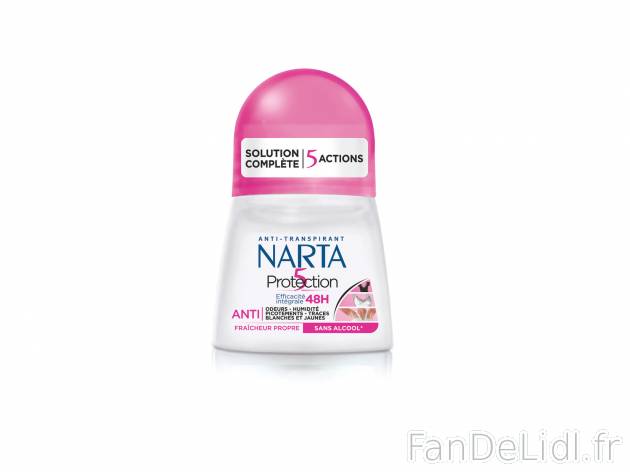 Narta déodorant bille , le prix 1.54 € 
- Le déodorant de 50 ml : 2,20 € (1 ...