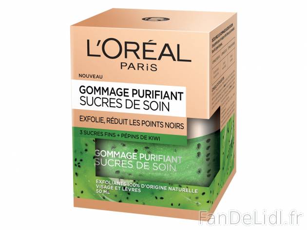 Gommage sucre de soin , le prix 5.04 €  
-  Variétés au choix