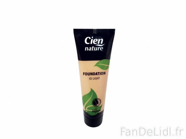 Fond de teint , le prix 2.49 €  
-  Au choix : clair ou medium