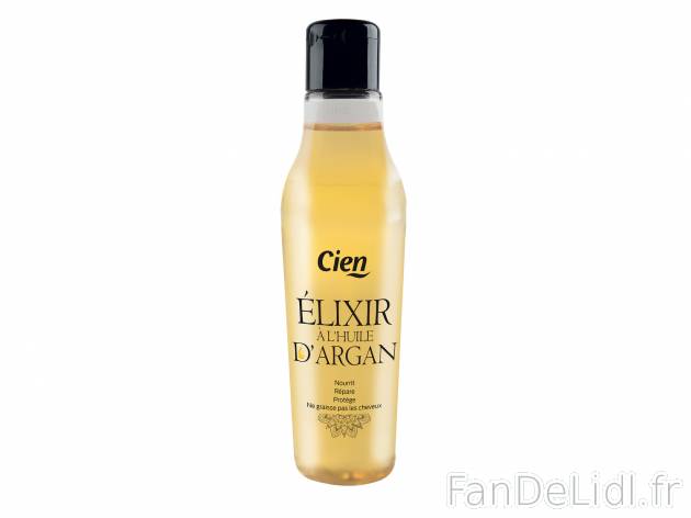 Elixir à l’huile d’argan , le prix 3.49 €