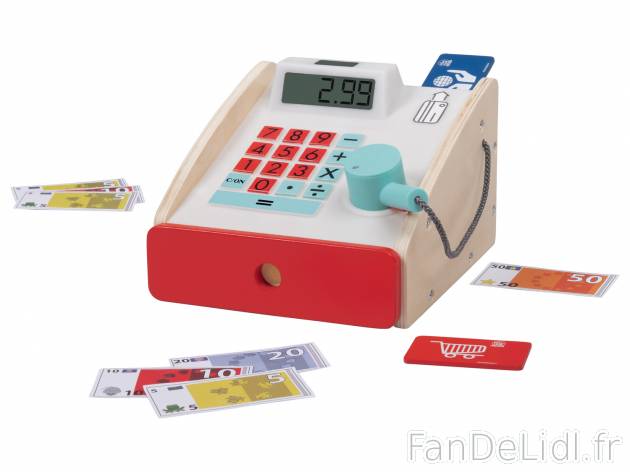 Accessoire de boutique en bois , le prix 9.99 € 
- Au choix : caisse enregistreuse, ...