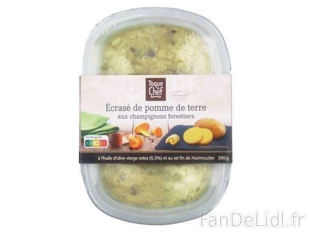 , le prix 3.19 € 
- Inédit chez Lidl
Caractéristiques

- Transformé en ...