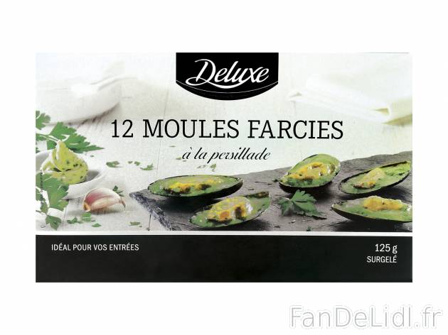 12 moules farcies à la persillade en vente , le prix 3.19 € 

Caractéristiques

- ...