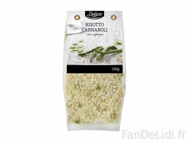 Préparation pour risotto en vente , le prix 1.79 € 
- Au choix : asperges, champignons, ...