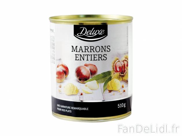 Marrons entiers en vente , le prix 3.79 €